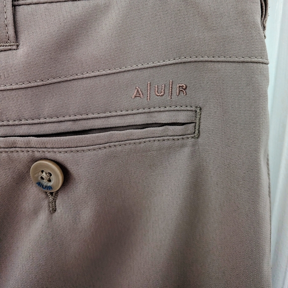 AUR Active Golf Pants – Beige Flat Front Stretch Chinos, Men’s Waist 32 #63 - Picture 5 of 6